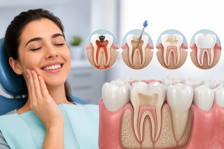 Painless root canal treatment at Anuraag Dental Care & Implant Centre in Jabalpur